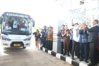Lima Bus Diluncurkan Untuk Bangun Konektivitas Kupang-Timor Leste
