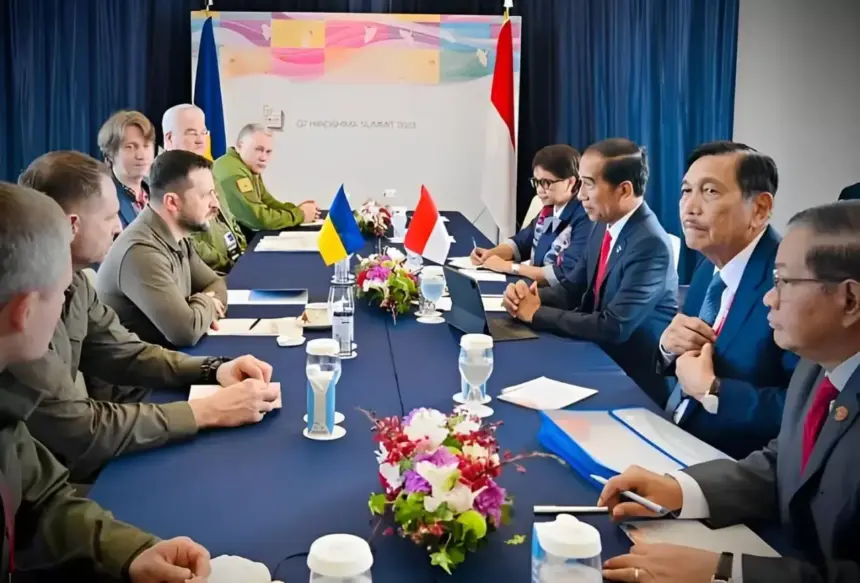 Zelensky Temui Jokowi di G7 Hiroshima, Bahas Solusi Konflik Rusia-Ukraina