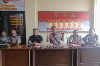 Sambut Hari Ulang Tahun ke-77 Bhayangkara, Polres Manggarai Paparkan Perkembangan  Penanganan Beberapa Kasus Hukum  