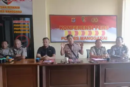 Sambut Hari Ulang Tahun ke-77 Bhayangkara, Polres Manggarai Paparkan Perkembangan  Penanganan Beberapa Kasus Hukum  