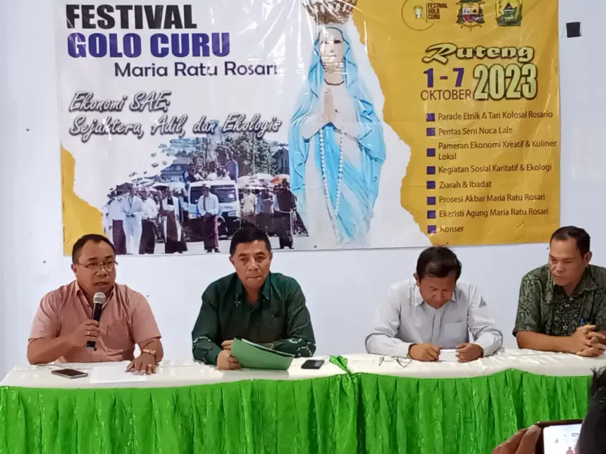 Konferensi Pers Festival Golo Curu (FGC) di Ruteng